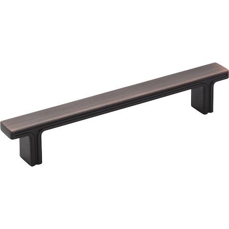 Jeffrey Alexander 128 mm Center-to-Center Brushed Oil Rubbed Bronze Square Anwick Cabinet Pull 867-128DBAC